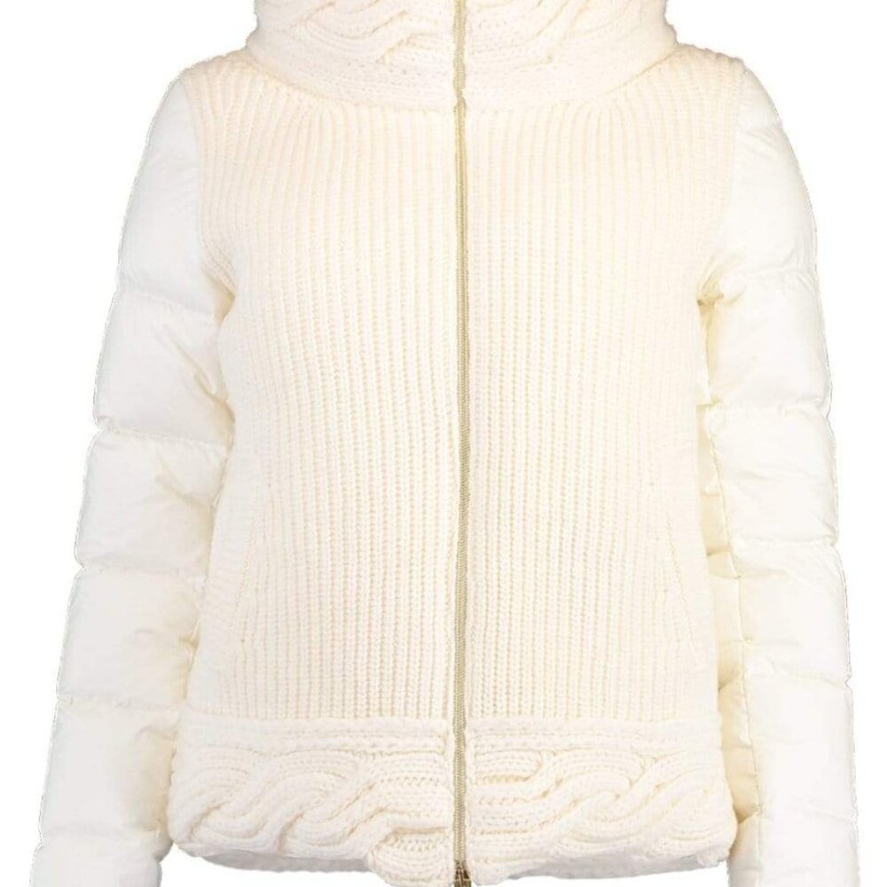 NWT Herno Knit Jacket Parka Ivory XS/SM/38